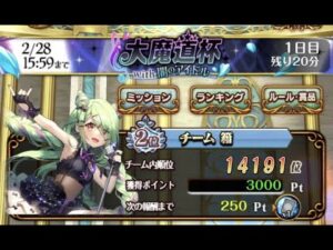 黒猫のウィズ【大魔道杯 with 闇のアイドル】霸級2TSS