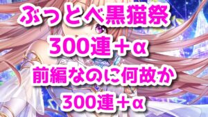黒猫のウィズ　ぶっとべ黒猫祭300連！＋α　前半なのに何故か300連を超える件について。